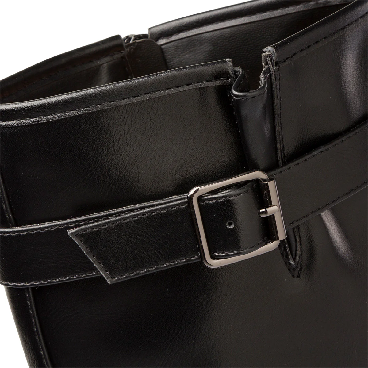 Stivali neri da donna con tacco 8 cm e doppio cinturino Swish Jeans - Image 8