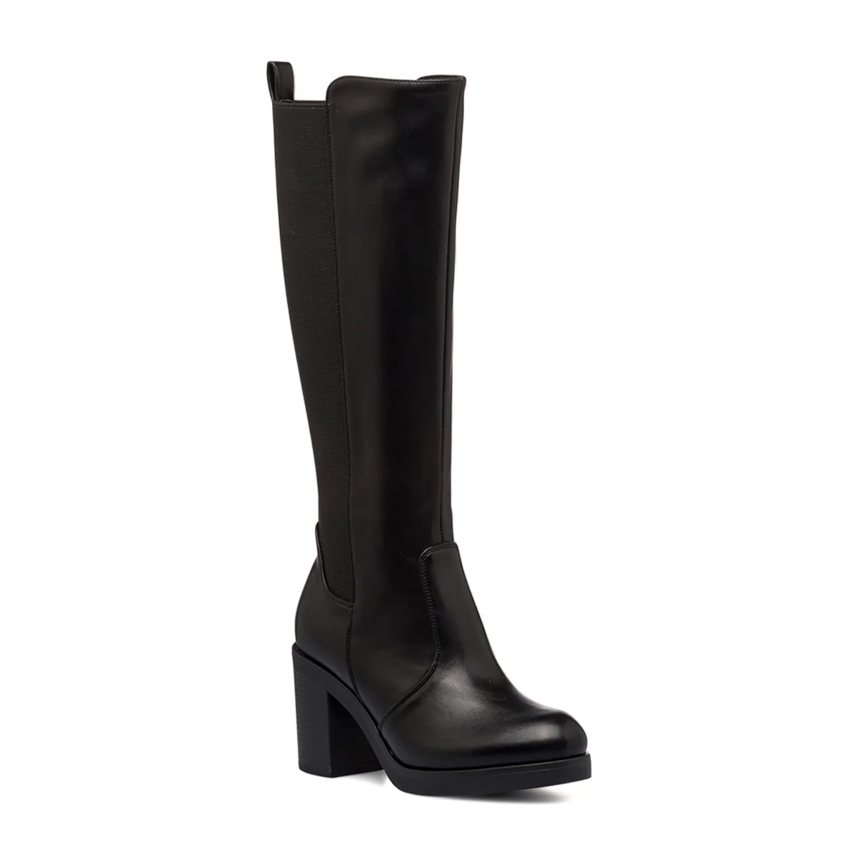 Stivali neri da donna con tacco 9 cm e zip Lora Ferres - Image 2