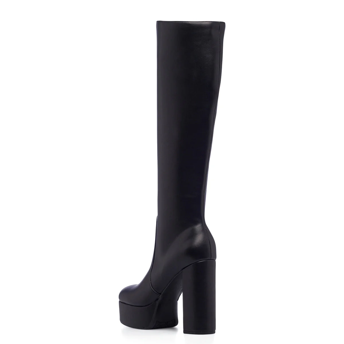 Stivali neri da donna con tacco a blocco 12 cm e plateau Lora Ferres - Image 3
