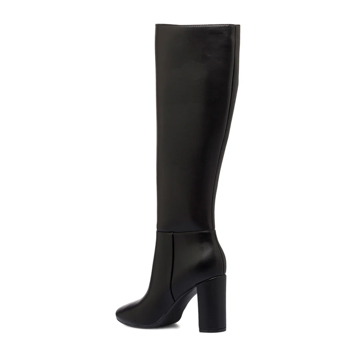 Stivali alti neri da donna con zip e tacco a blocco 9 cm Lora Ferres - Image 3