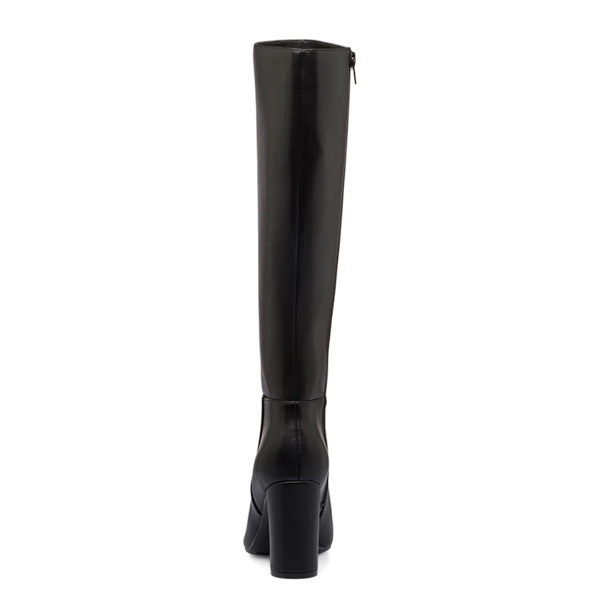 Stivali alti neri da donna con zip e tacco a blocco 9 cm Lora Ferres - Image 4