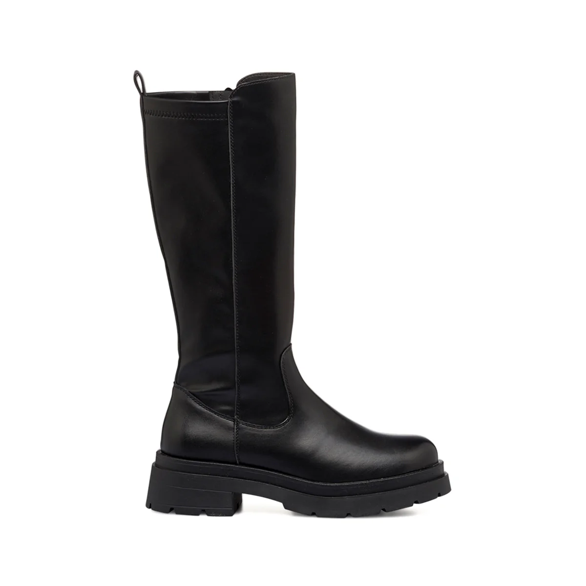 Stivali neri da donna con zip laterale e suola chunky Lora Ferres - Image 4