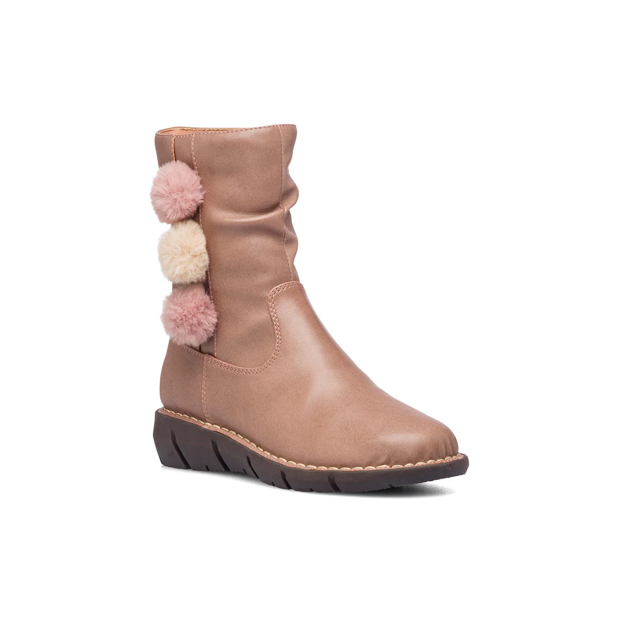 Stivali rosa con ponpon P Eco Friendly - Image 2