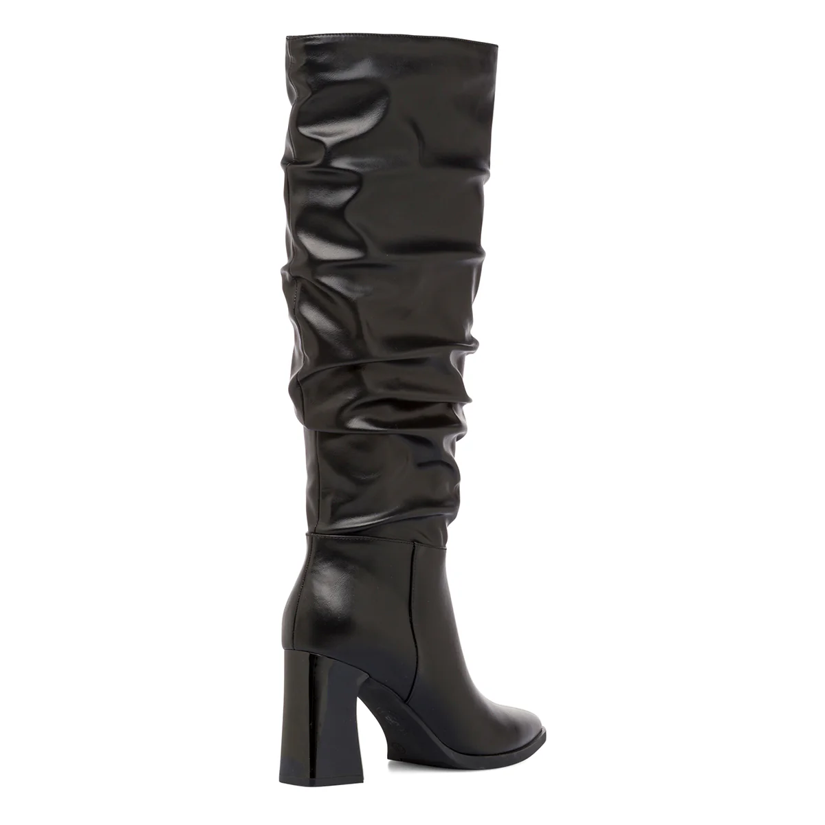Stivali slouchy alti neri da Donna con tacco 8 cm Lora Ferres - Image 3