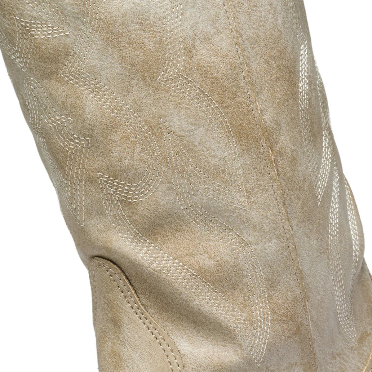 Stivali texani beige in similpelle scamosciata Primopiano - Image 6