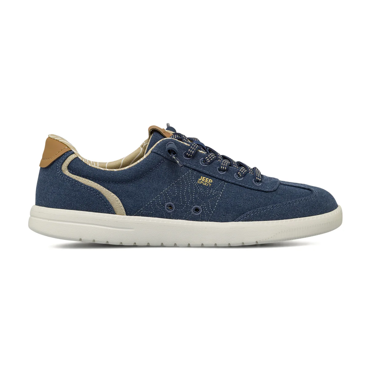 Stringate blu da Uomo in tessuto con dettagli cuoio Jeep Spirit