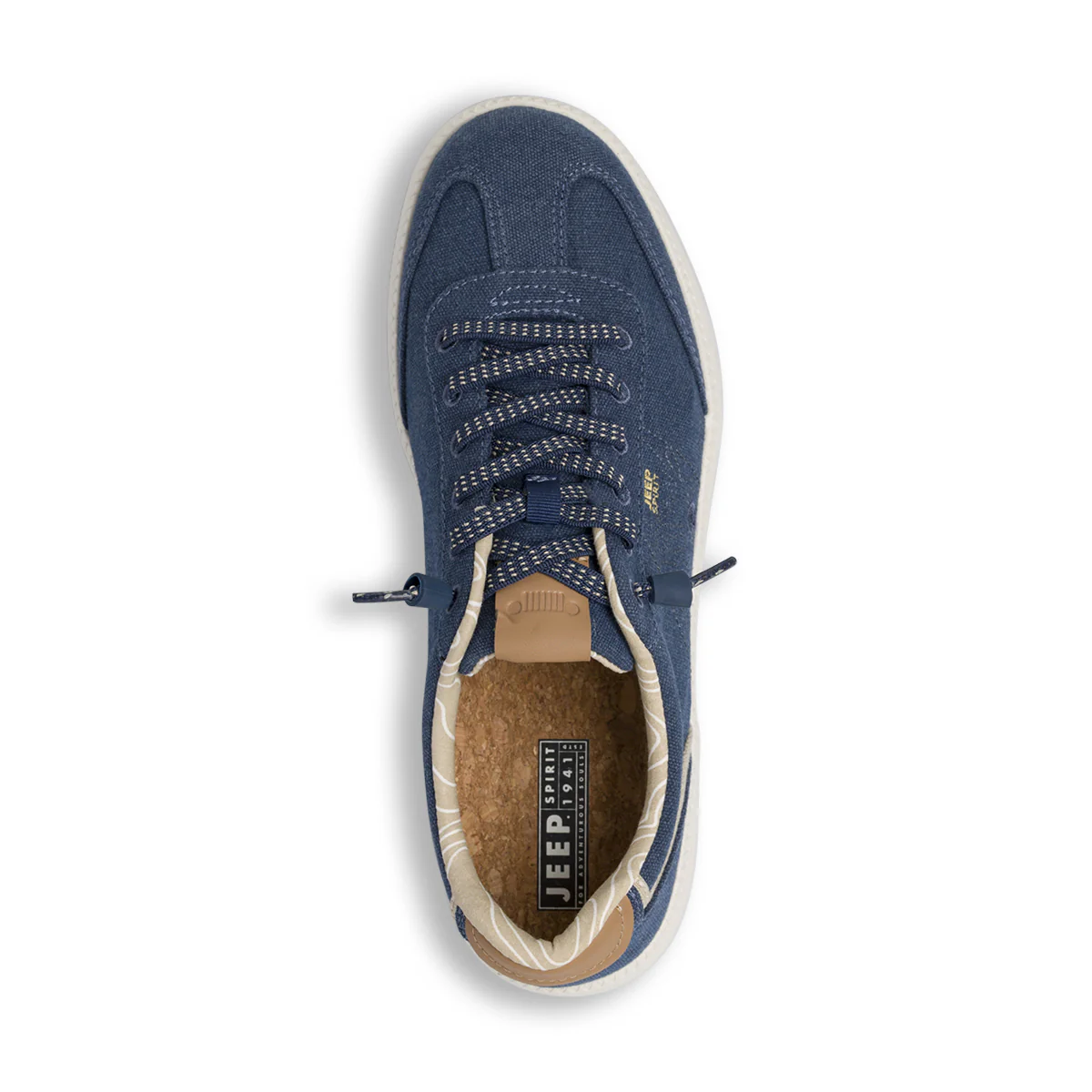 Stringate blu da Uomo in tessuto con dettagli cuoio Jeep Spirit - Image 5