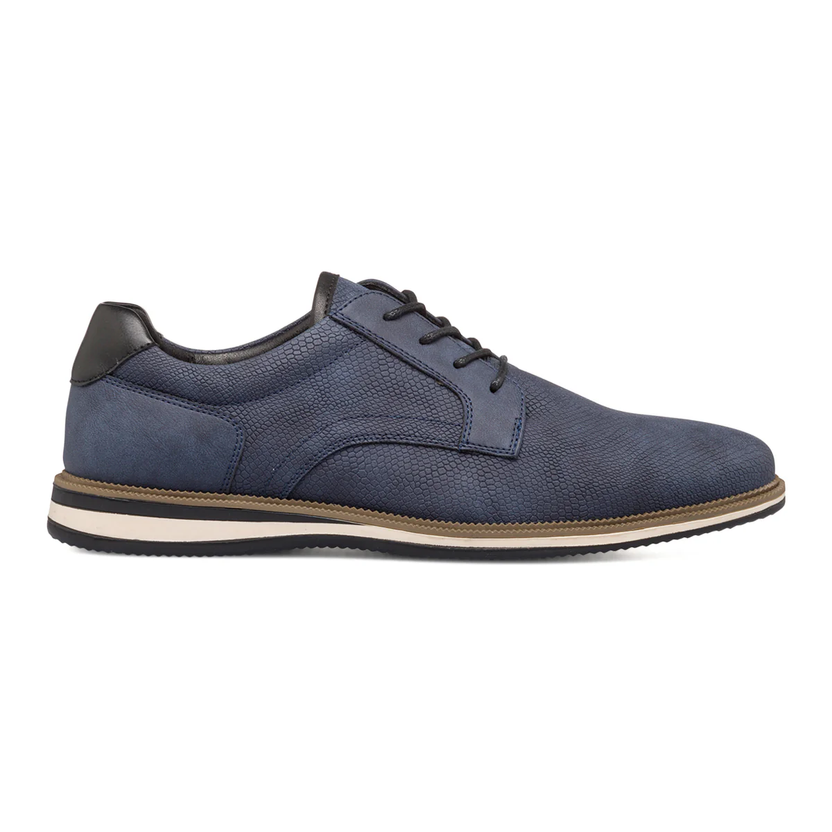 Stringate casual blu da uomo con allacciatura Derby Riflessi Urbani