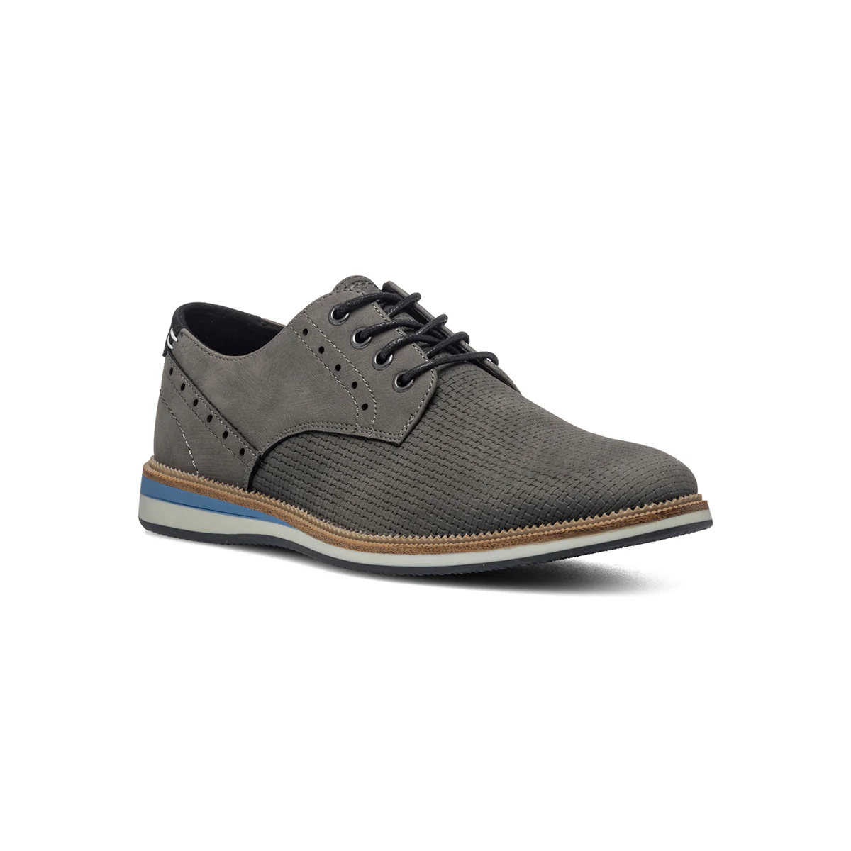 Stringate casual grigie con dettagli traforati Patrick - Image 2