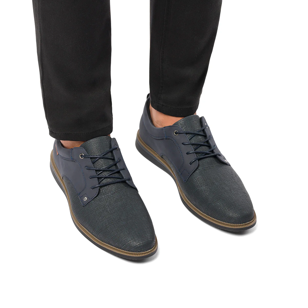 Stringate casual grigie da uomo con allacciatura Derby Riflessi Urbani - Image 2