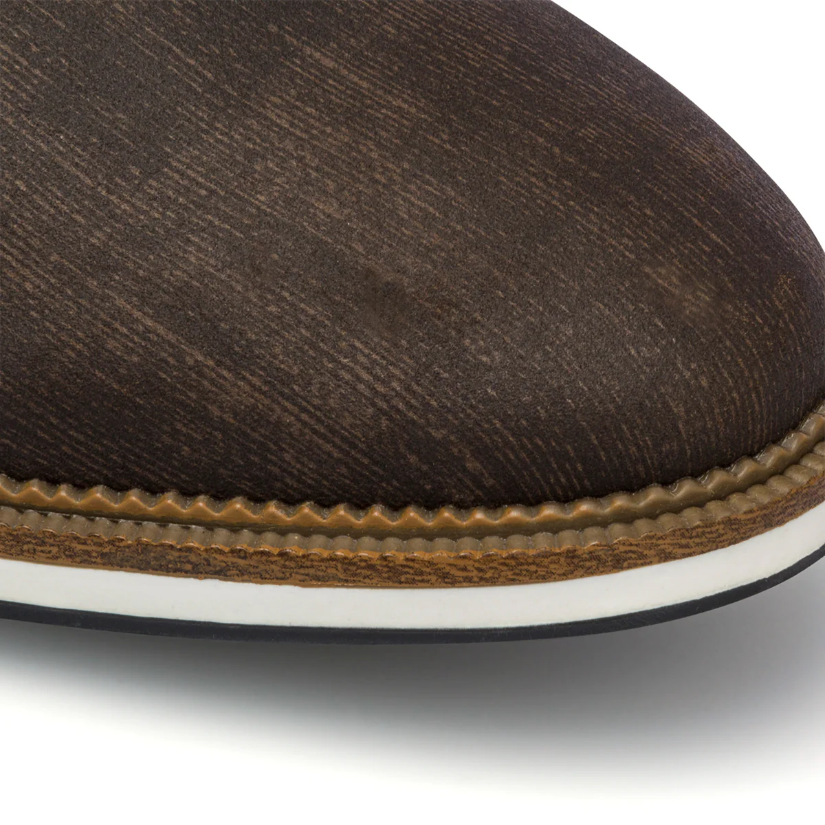 Stringate casual marroni da uomo con dettagli brogue Patrick - Image 5