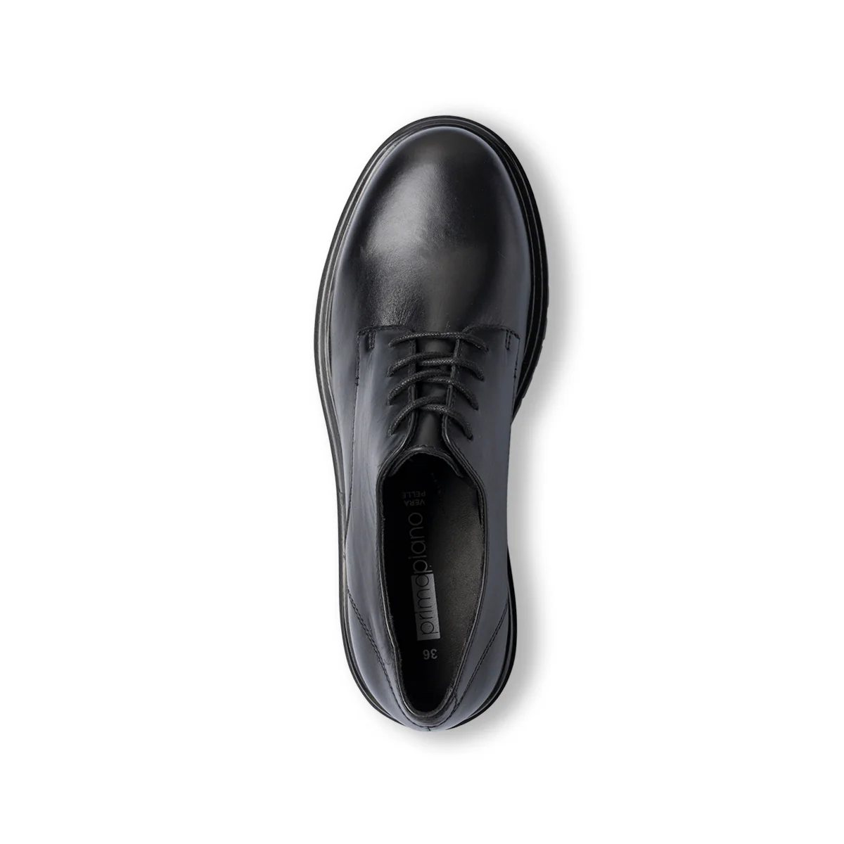 Stringate chunky da donna nere con allacciatura derby Primopiano - Image 8
