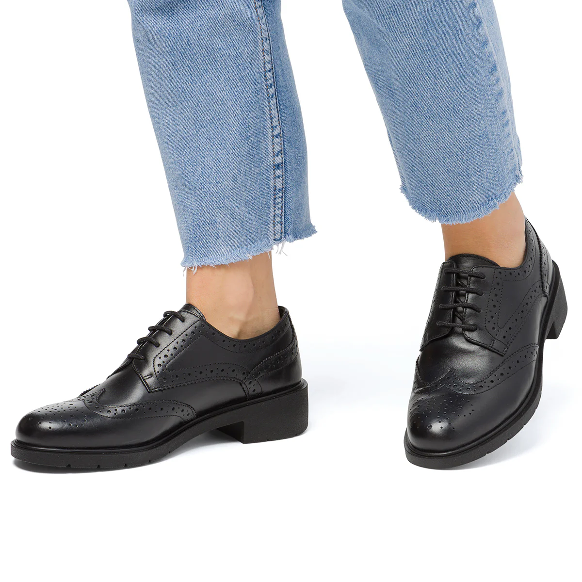 Stringate chunky da donna nere con allacciatura derby Primopiano - Image 3