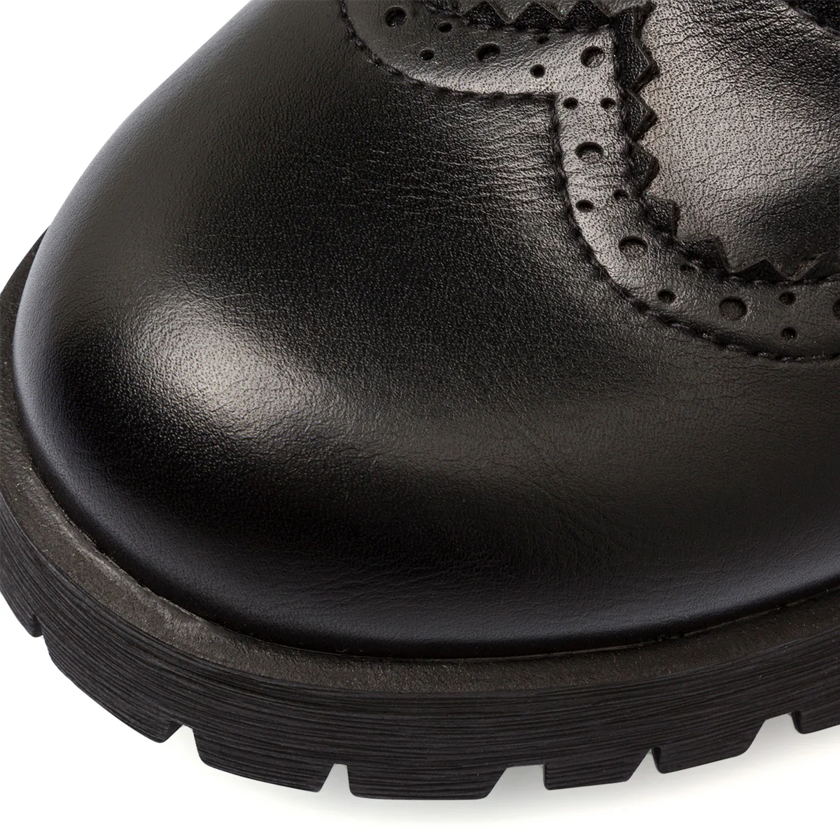 Stringate chunky nere da donna con tacco 7 cm Lora Ferres - Image 5