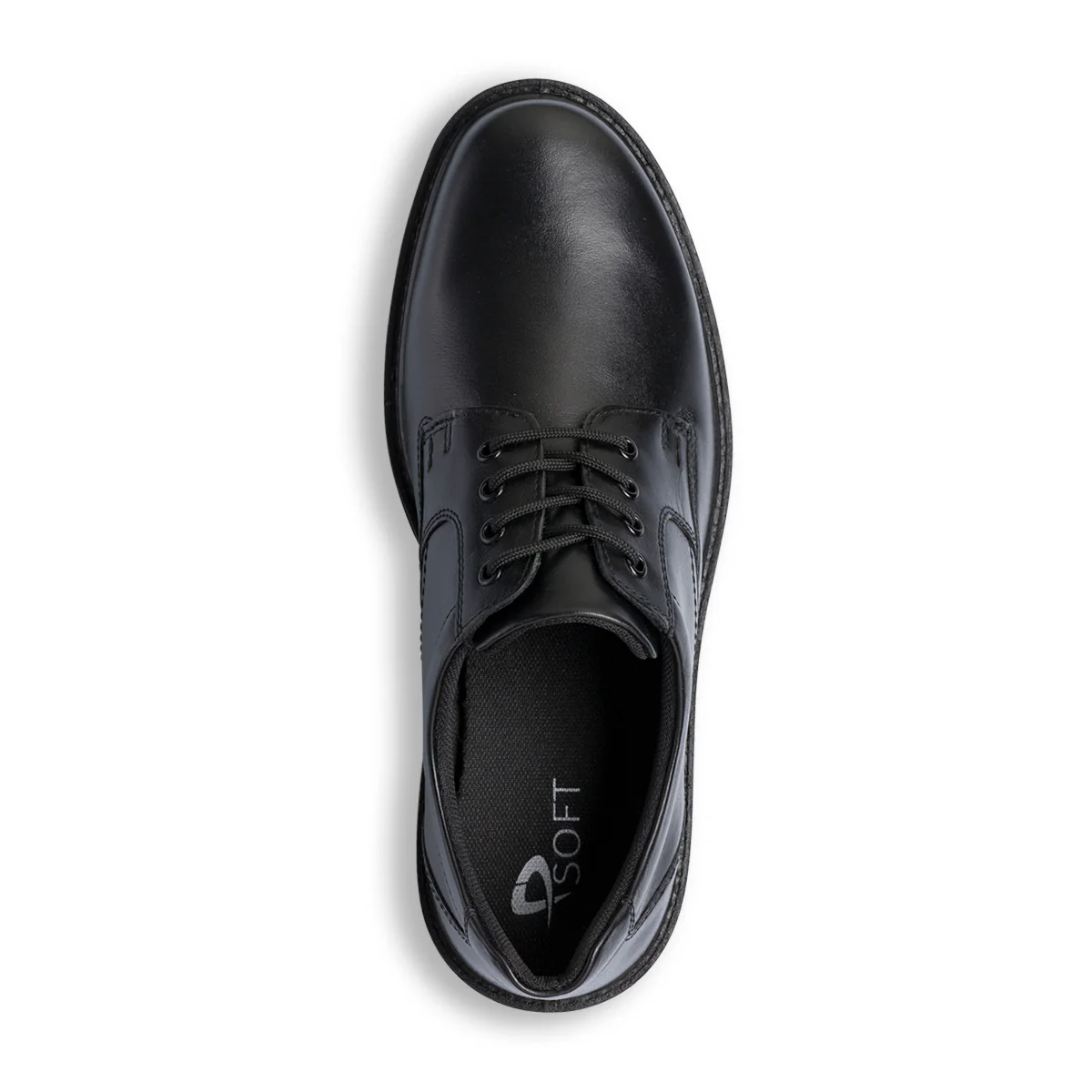 Stringate comfort nere da uomo in pelle P Soft - Image 5