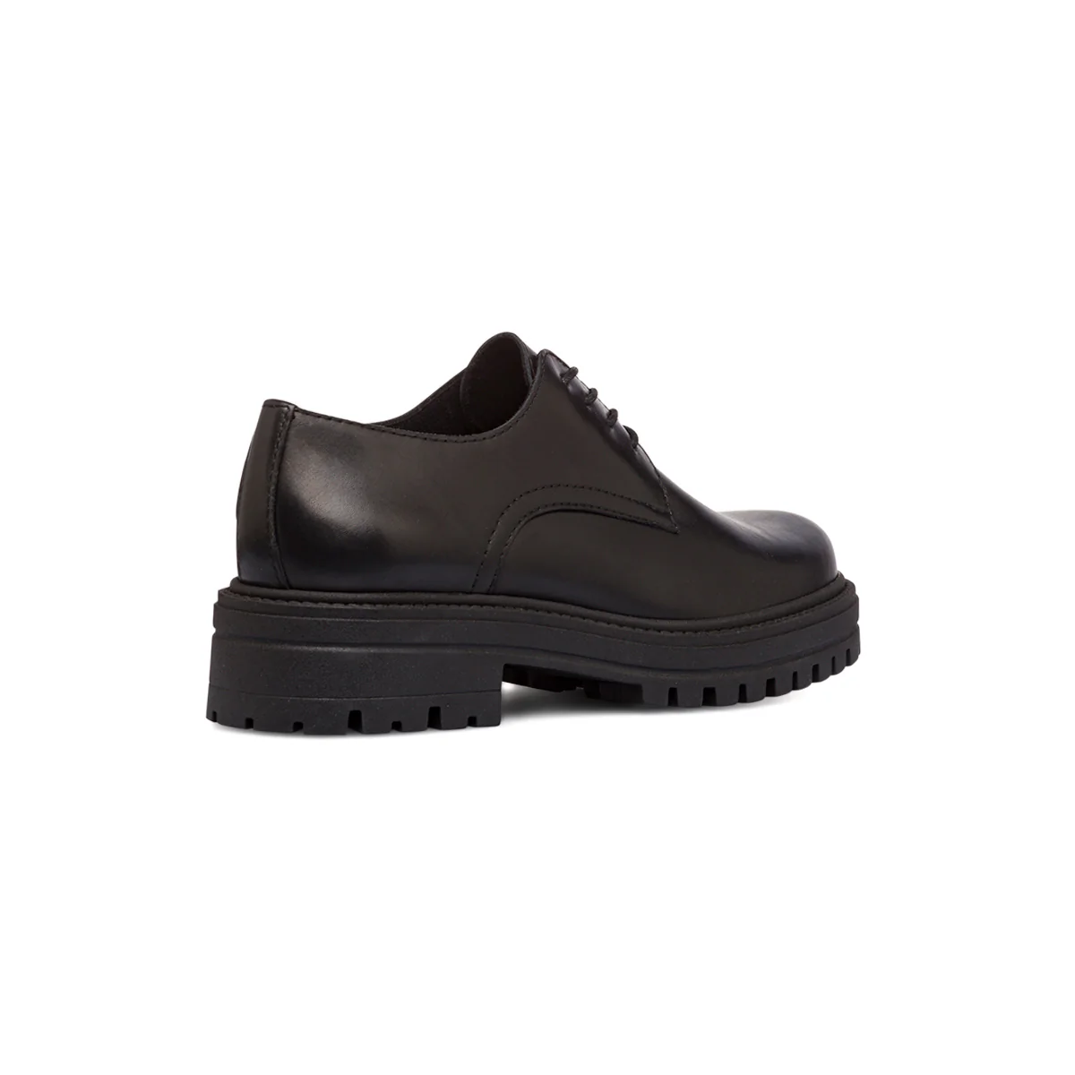 Stringate da donna nere in pelle con allacciatura derby Primopiano - Image 3