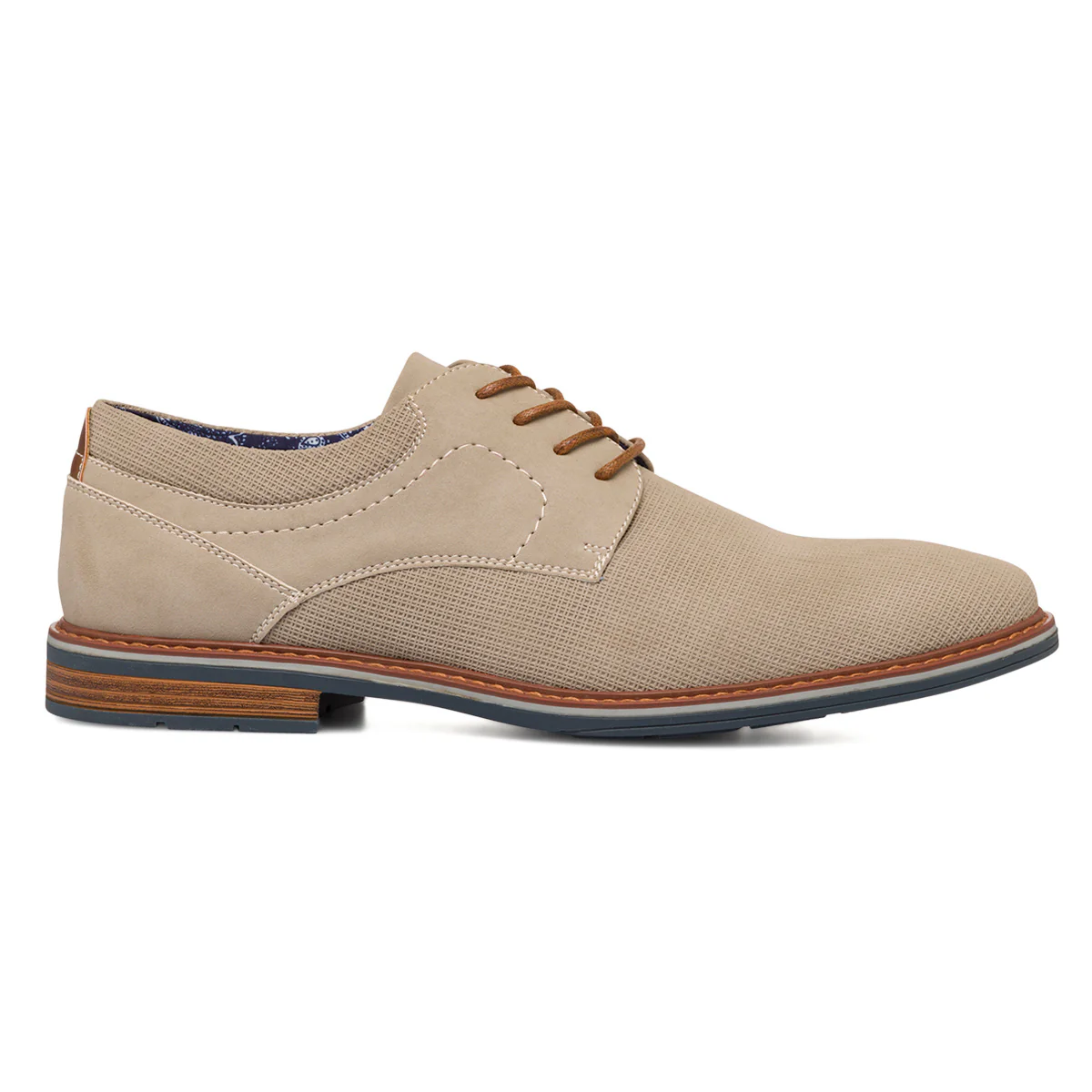 Stringate derby casual beige da uomo Riflessi Urbani