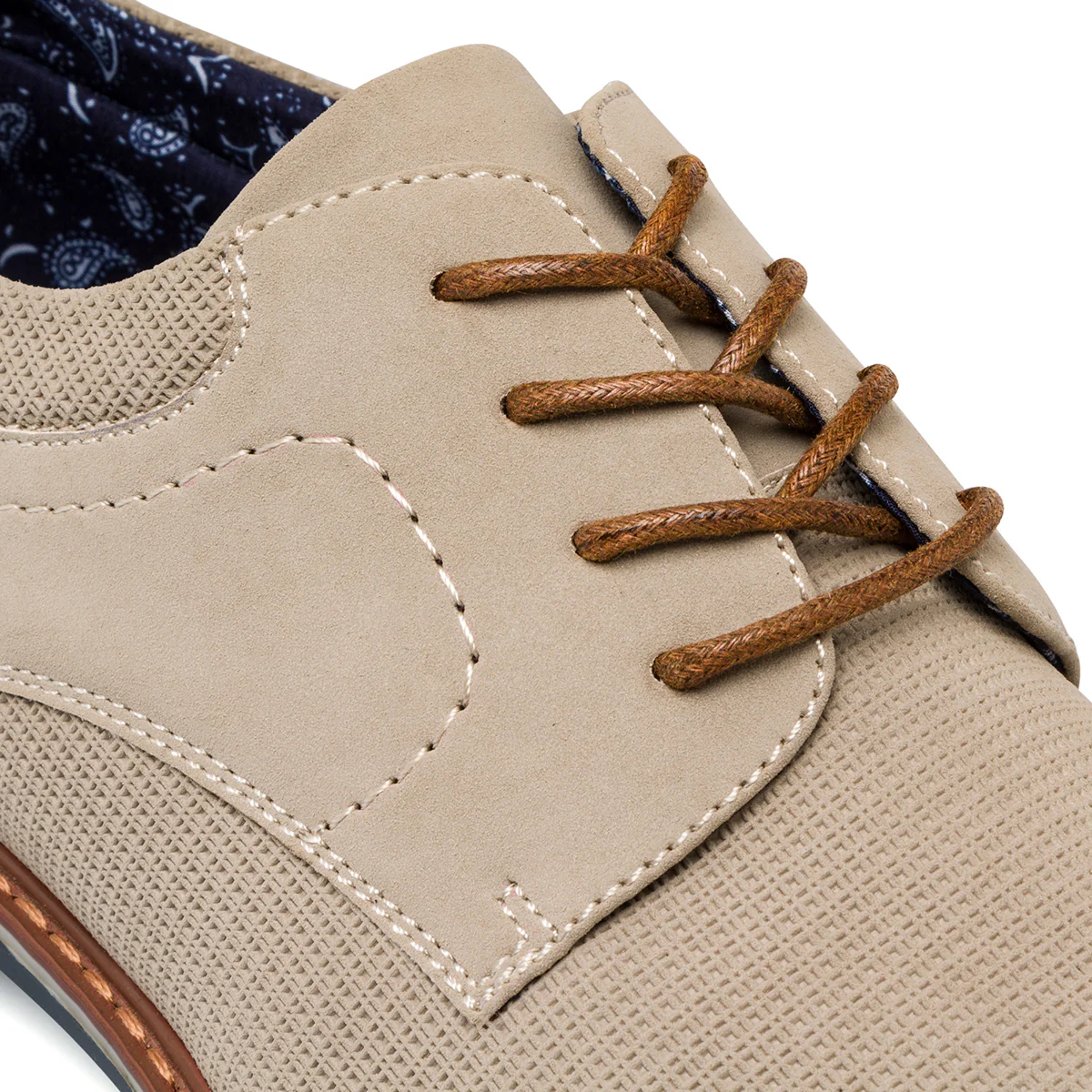 Stringate derby casual beige da uomo Riflessi Urbani - Image 6