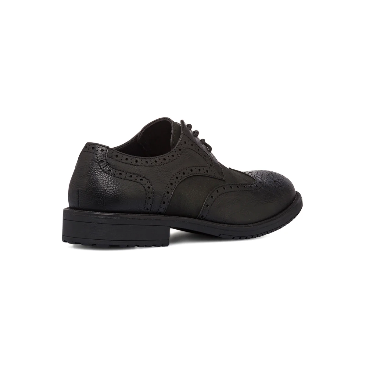 Stringate derby eleganti da uomo nere con dettagli brogue Riflessi Urbani - Image 3