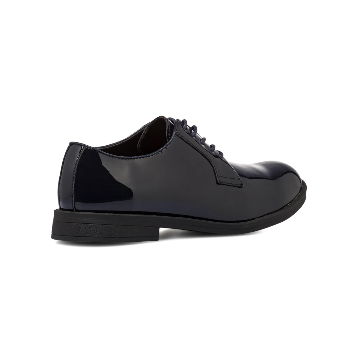 Stringate derby eleganti Blu Navy effetto vernice da uomo Riflessi Urbani - Image 3
