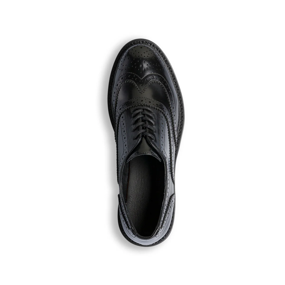 Stringate nere eleganti lucide da donna con allacciatura derby Lora Ferres - Image 5