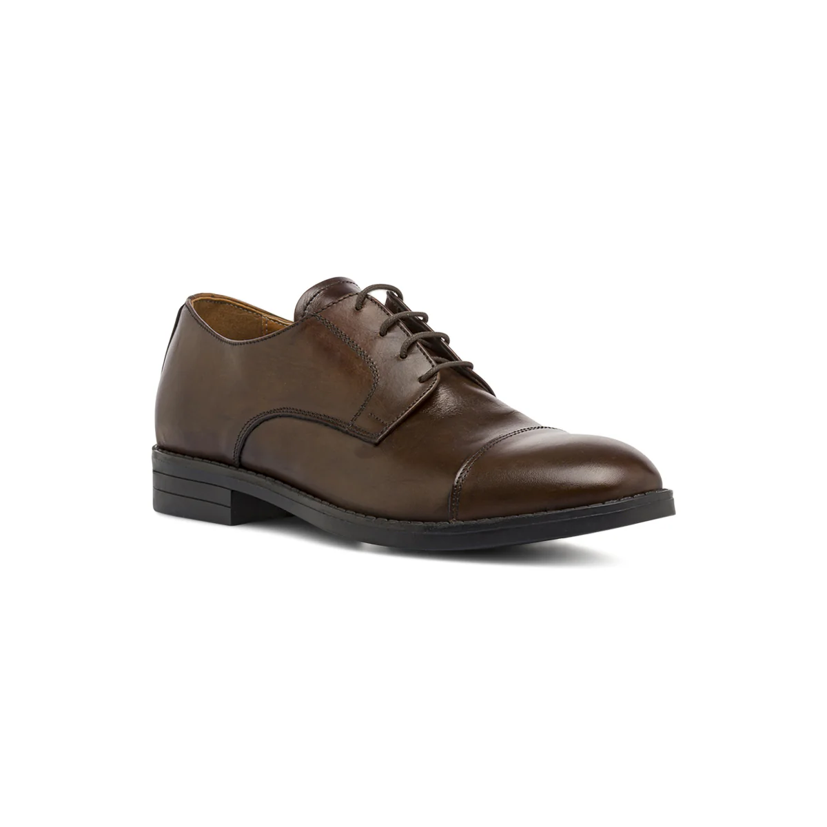 Stringate Derby eleganti da Uomo marroni in pelle Primopiano - Image 2