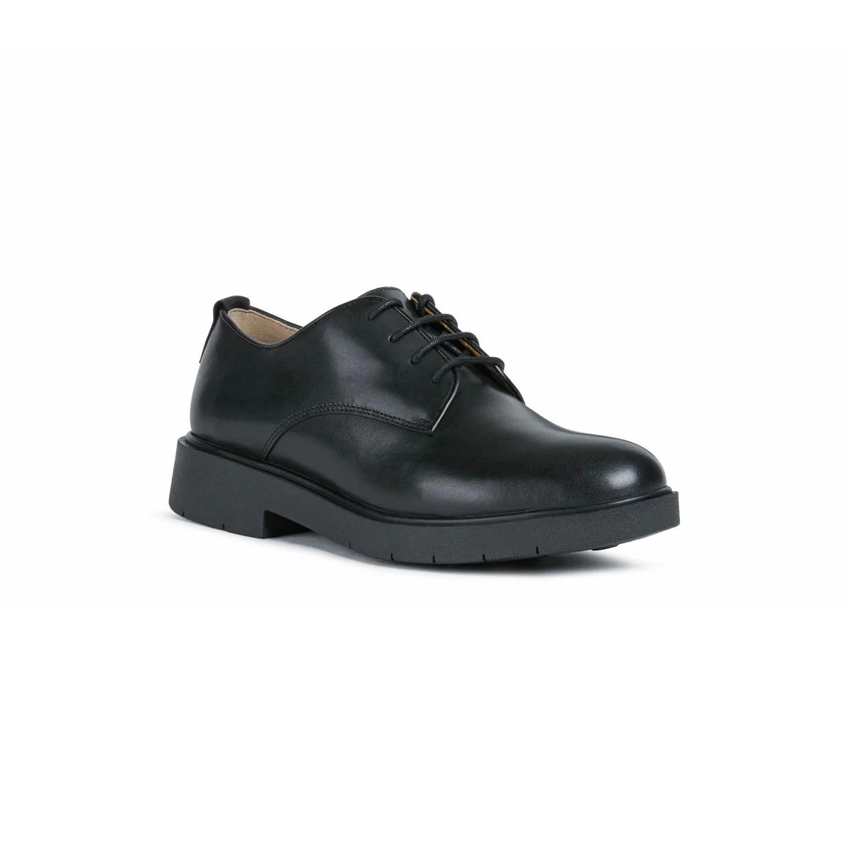 Stringate derby nere da Donna Geox Spherica con suola traspirante - Image 2