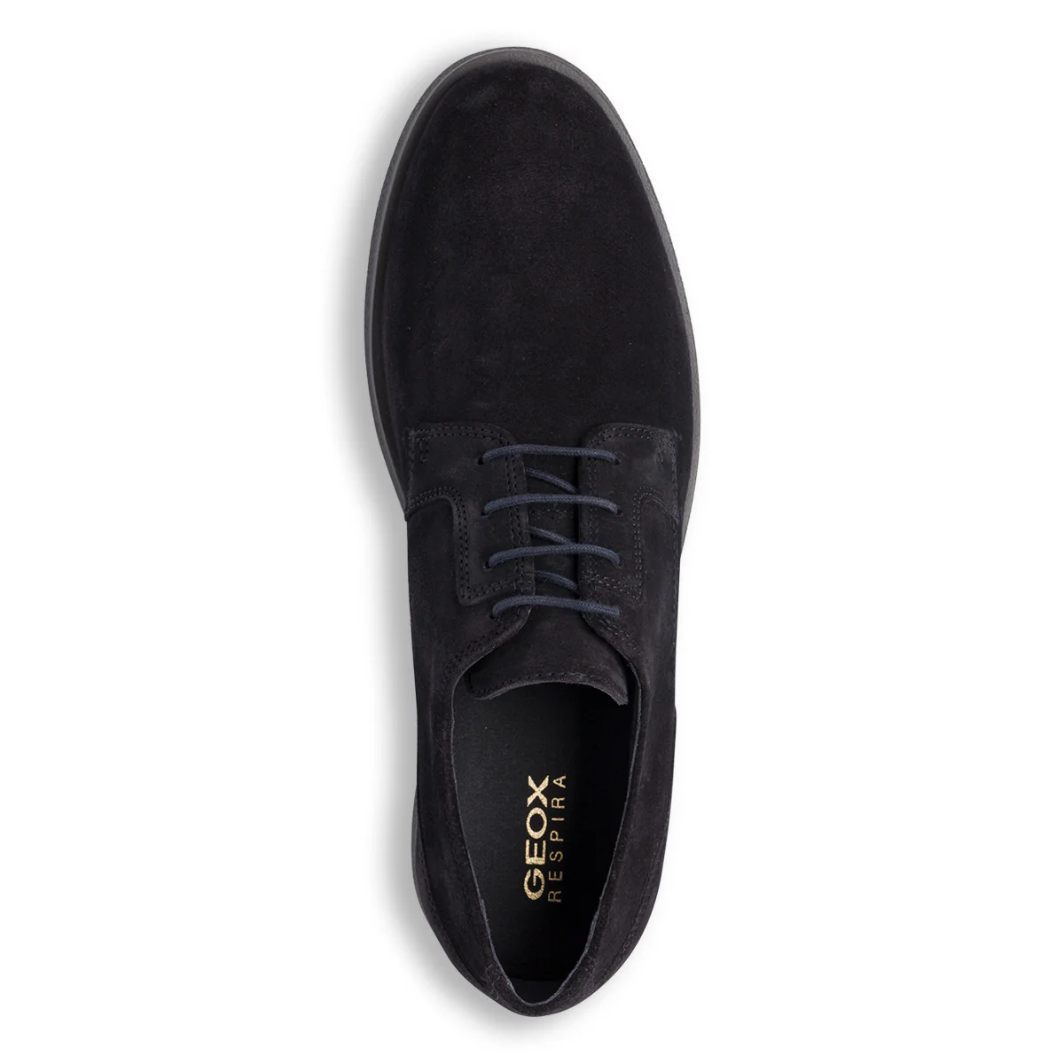 Stringate eleganti blu derby da uomo in pelle scamosciata Geox - Image 5
