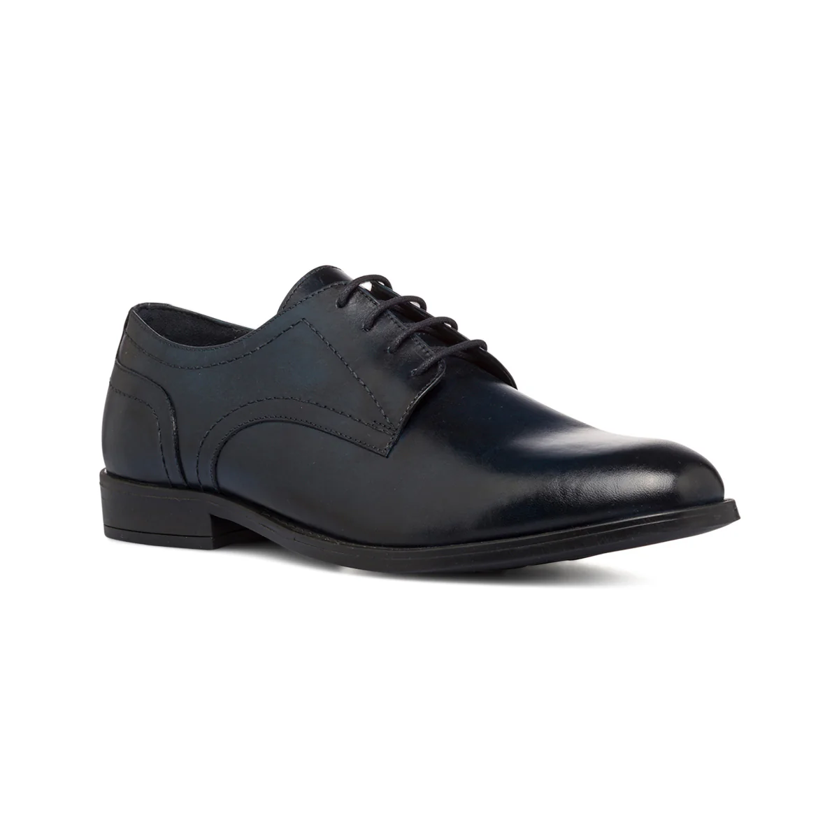 Stringate eleganti blu navy in pelle da uomo La Cuoieria - Image 2