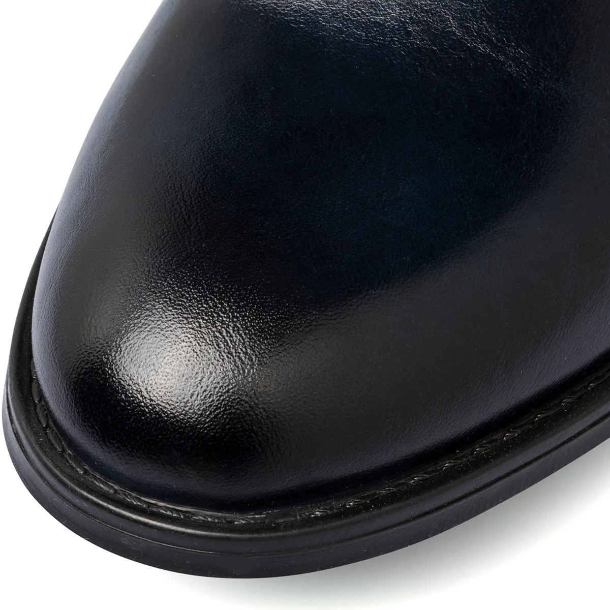 Stringate eleganti blu navy in pelle da uomo La Cuoieria - Image 5