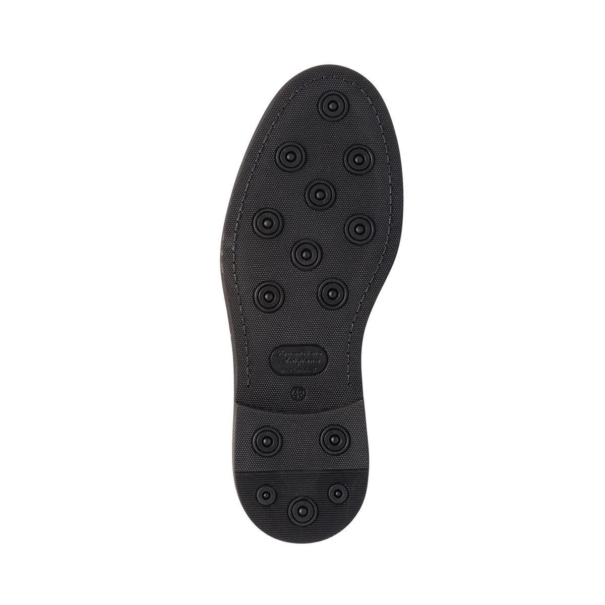 Stringate eleganti derby marroni da uomo in pelle con dettagli brogue Primopiano - Image 4