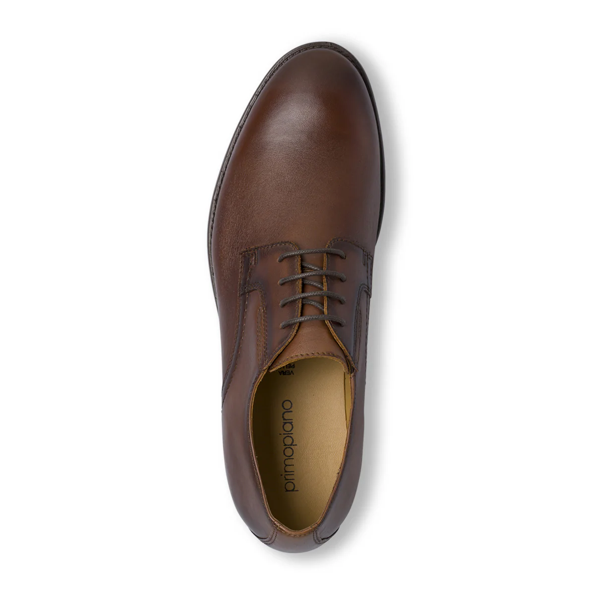 Stringate eleganti Derby marroni da Uomo in pelle Primopiano - Image 5