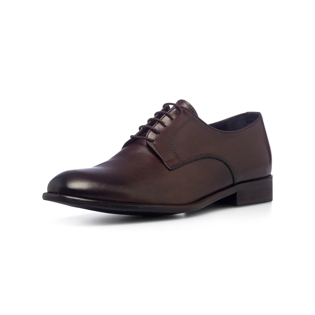 Stringate eleganti marroni in pelle da uomo Primopiano - Image 2