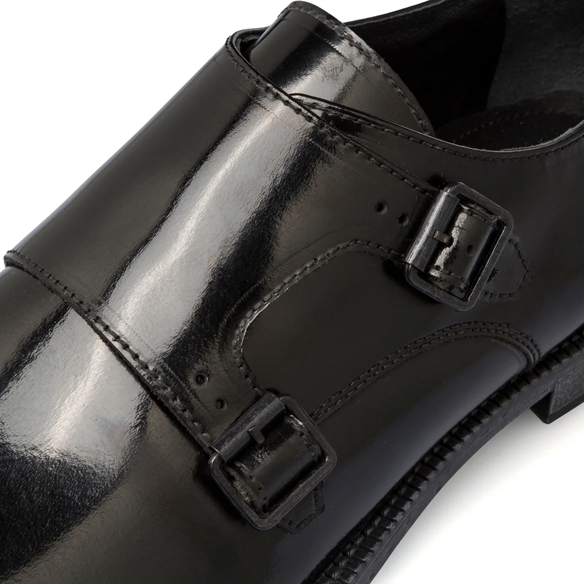 Stringate eleganti monk-strap nere in pelle da uomo La Cuoieria - Image 6