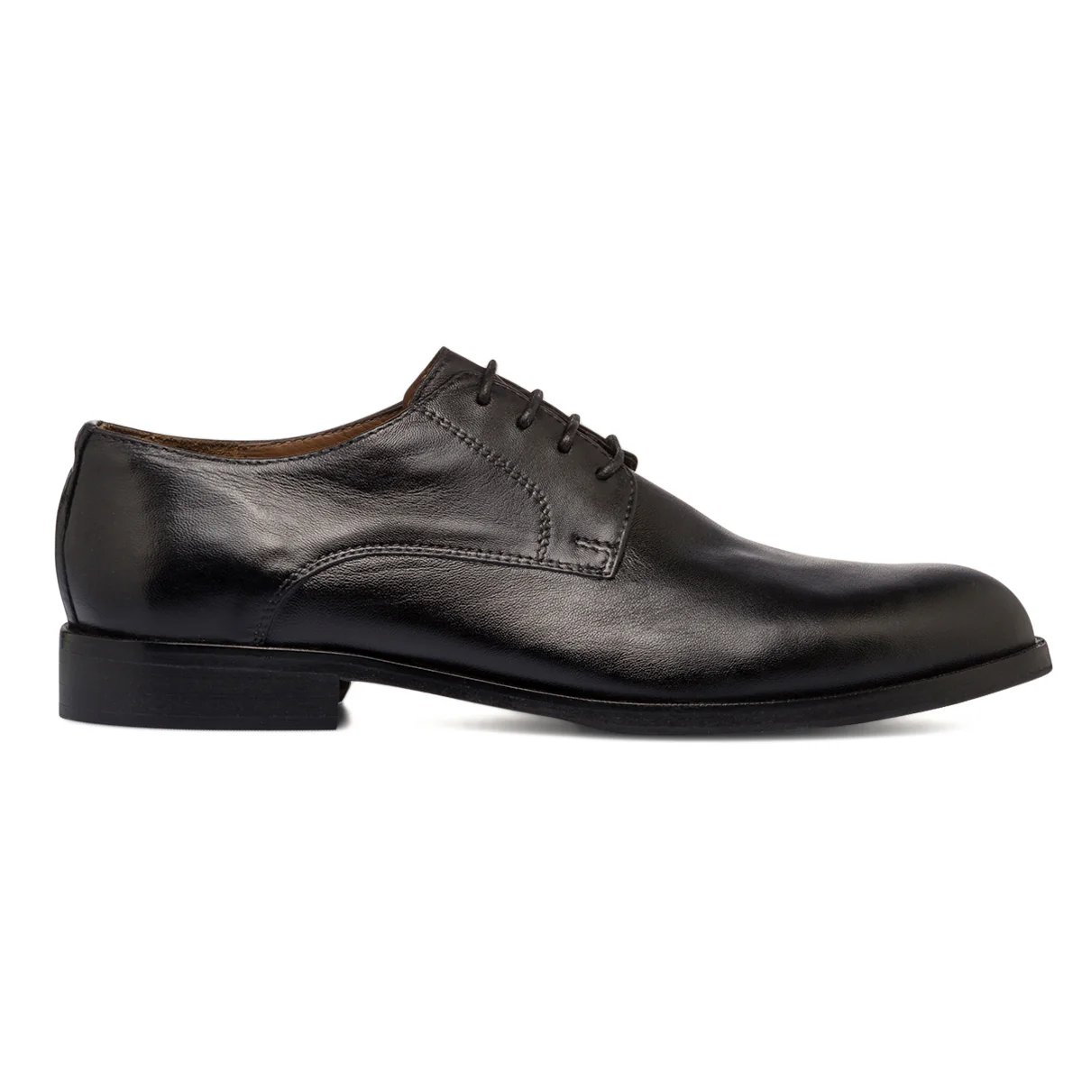 Scarpe Classiche Uomo Nere in pelle con cuciture Decorative Riflessi Urbani - Image 7