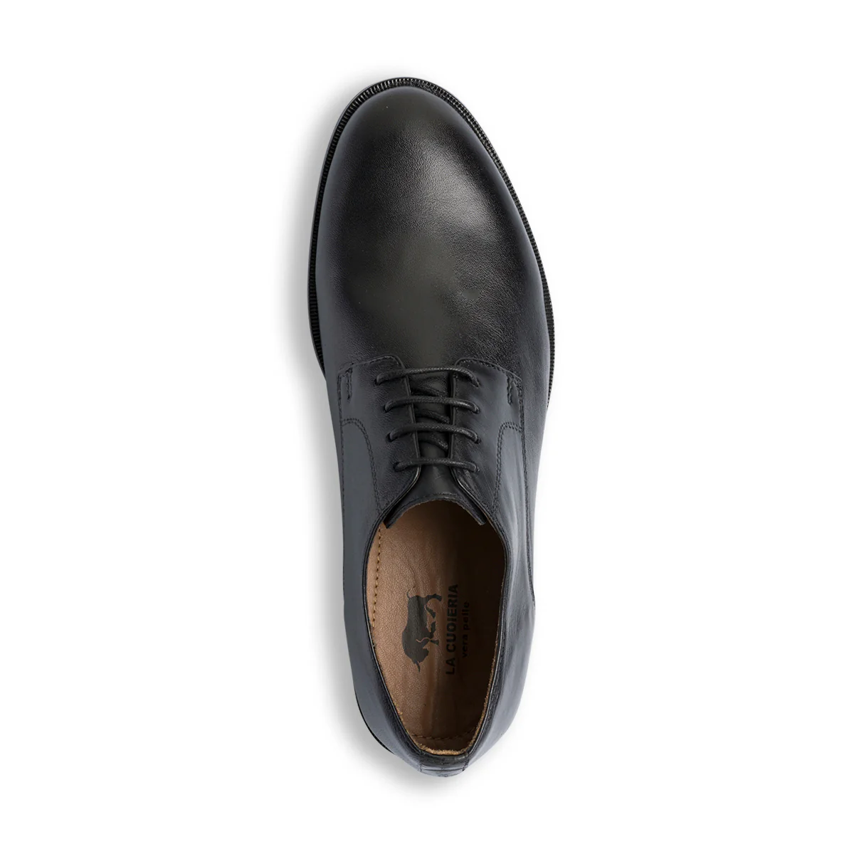 Scarpe Classiche Uomo Nere in pelle con cuciture Decorative Riflessi Urbani - Image 8