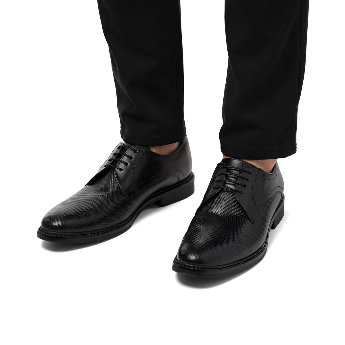 Stringate eleganti nere in pelle da uomo La Cuoieria - Image 2
