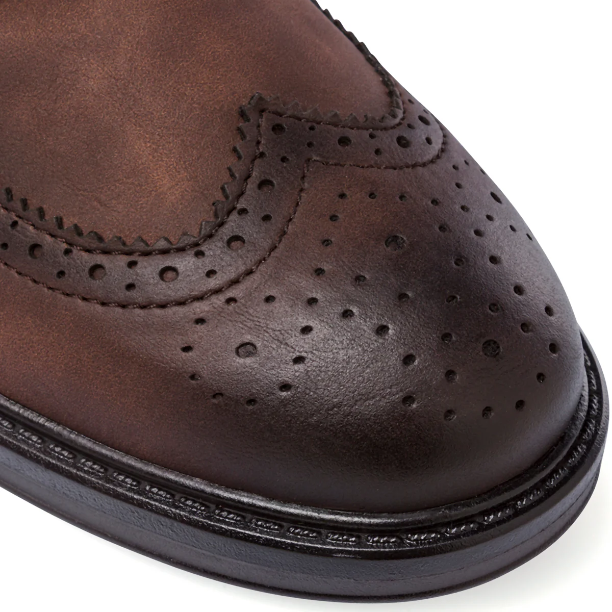Stringate marroni da Uomo con dettagli Brogue Riflessi Urbani - Image 4