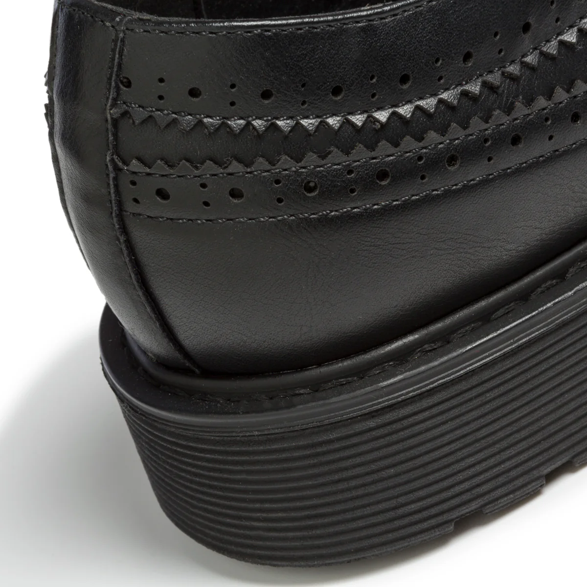 Stringate nere con dettagli brogue Riflessi Urbani - Image 7