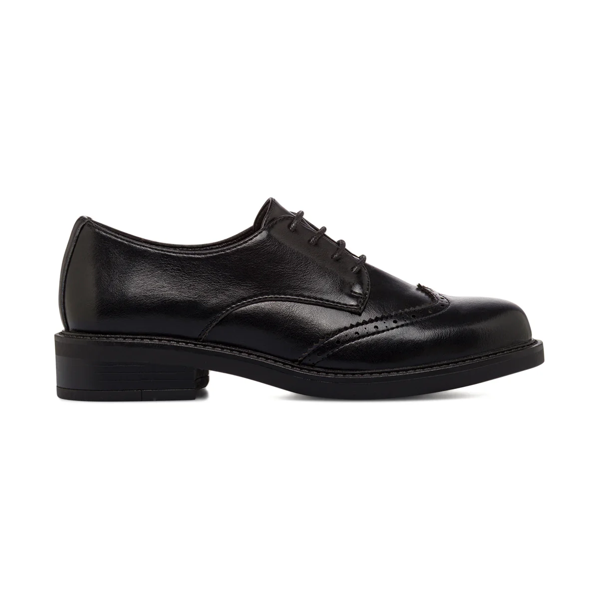 Stringate nere da Donna con dettaglio Brogue Lora Ferres