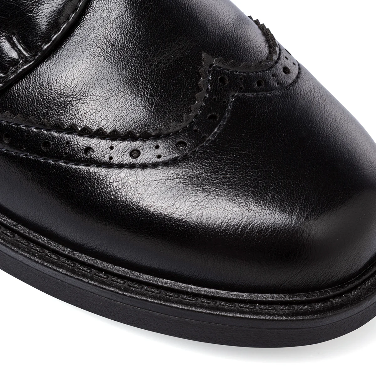 Stringate nere da Donna con dettaglio Brogue Lora Ferres - Image 4