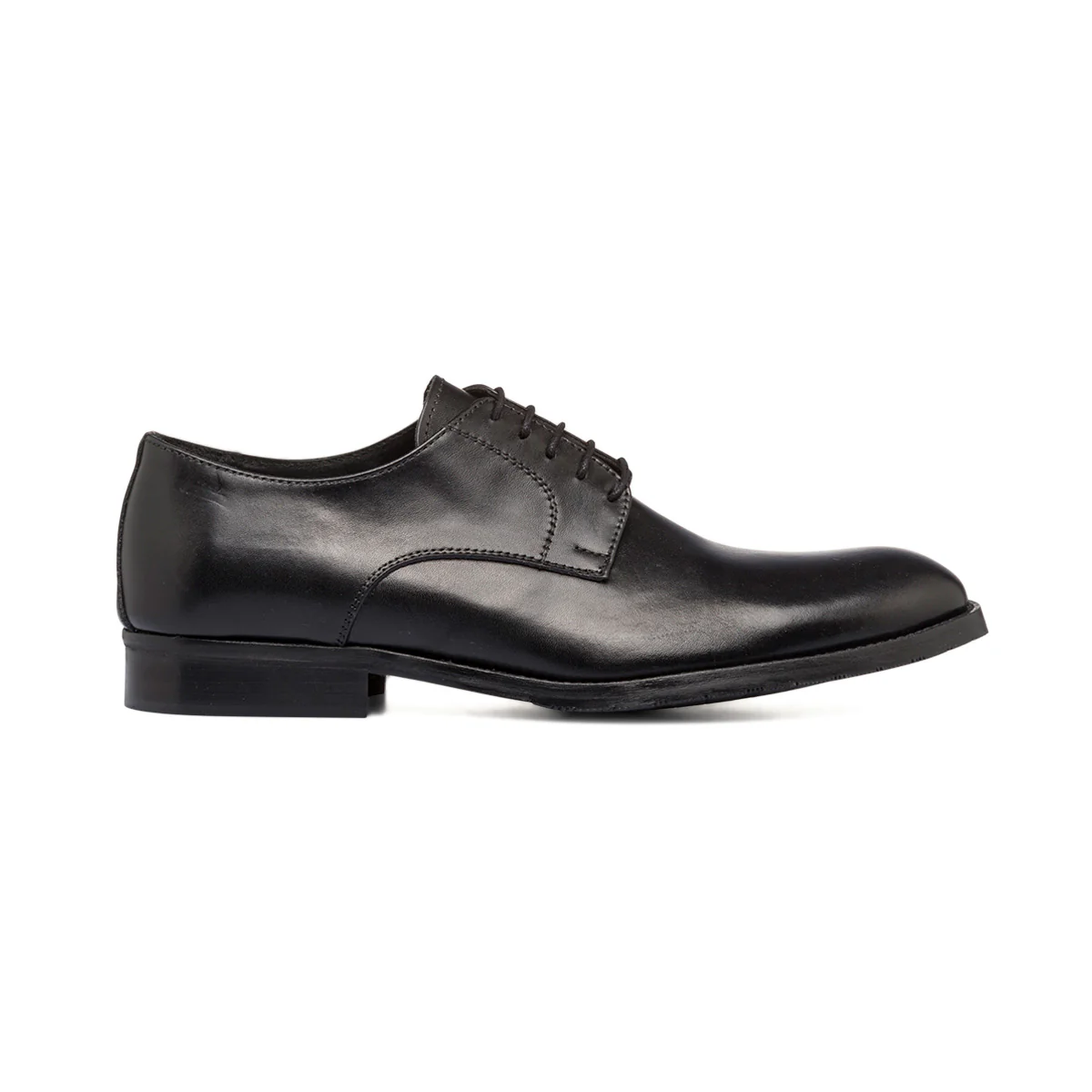 Stringate eleganti nere da uomo in pelle con allacciatura derby Primopiano - Image 4