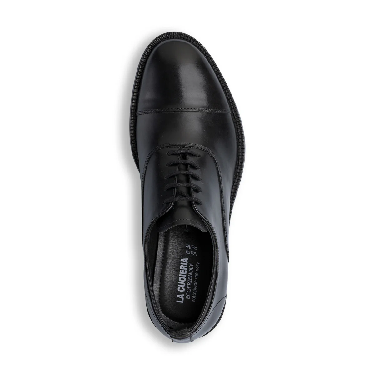 Scarpe Eleganti Uomo nere in Pelle con allacciatura oxford La Cuoieria - Image 4