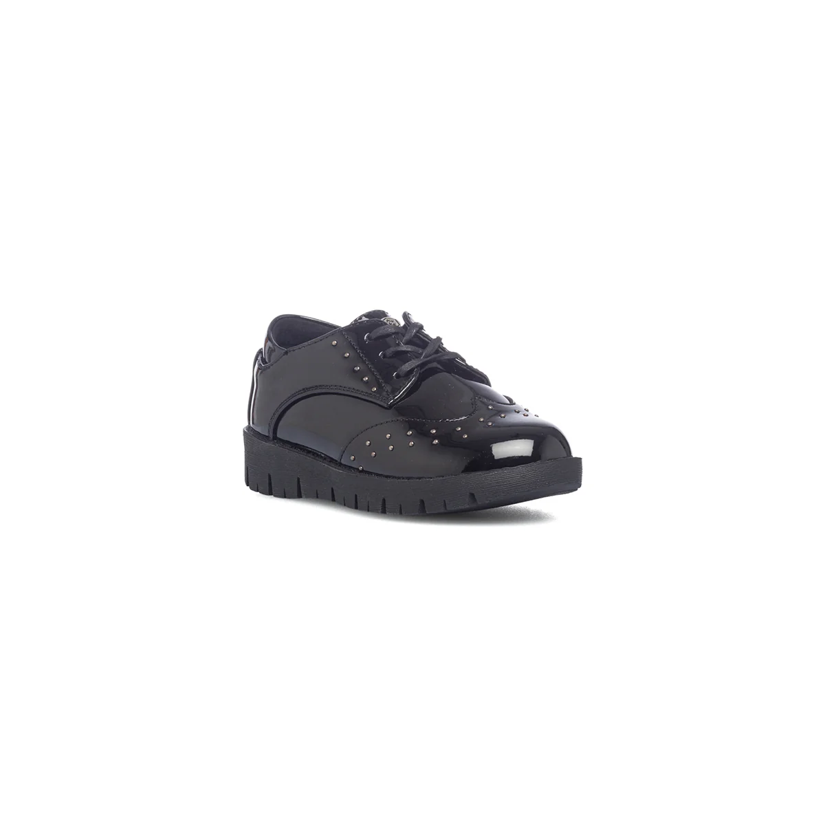 Stringate nere effetto vernice con dettagli brogue Lumberjack Gigia - Image 2