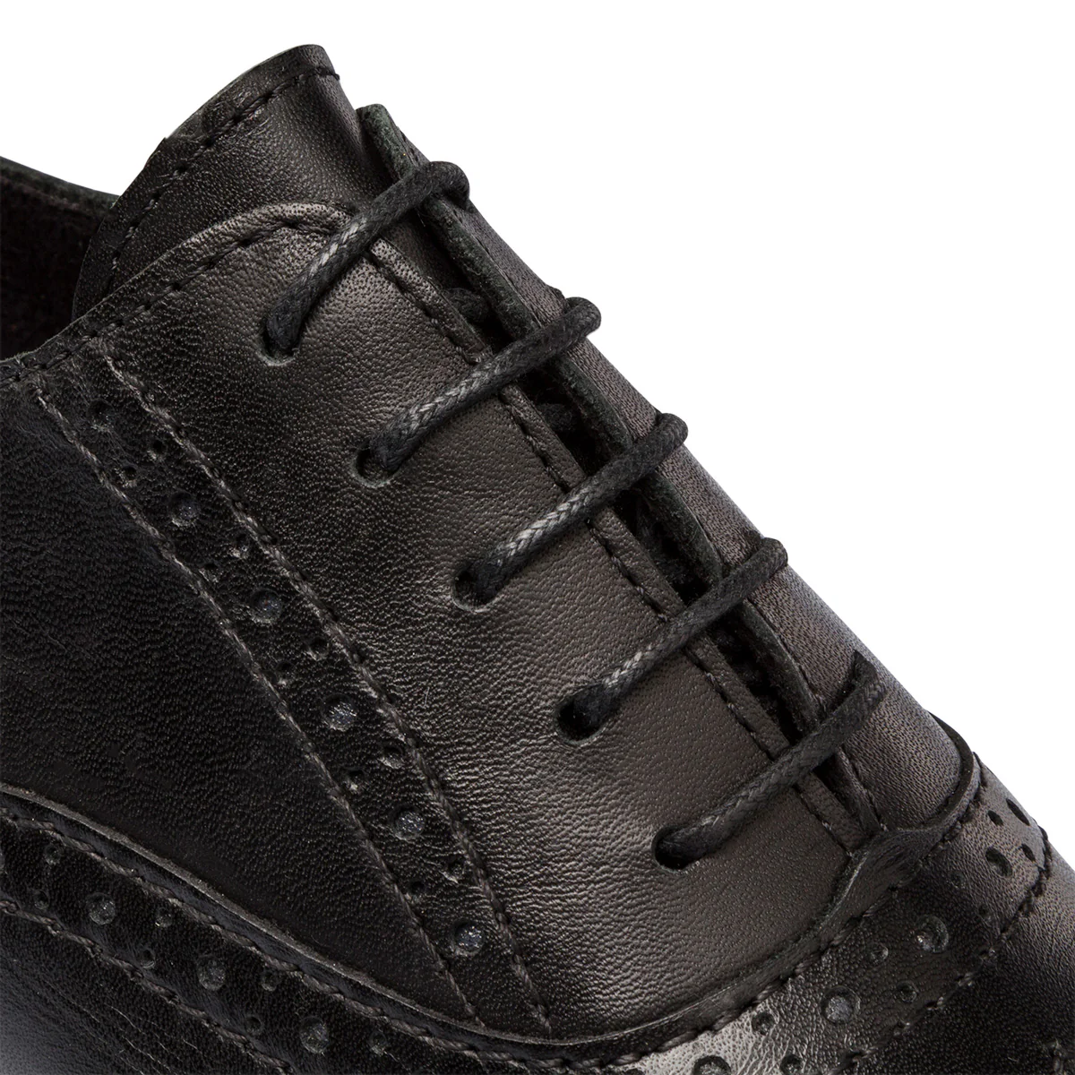 Stringate nere in pelle da donna con allacciatura Oxford Primopiano - Image 6