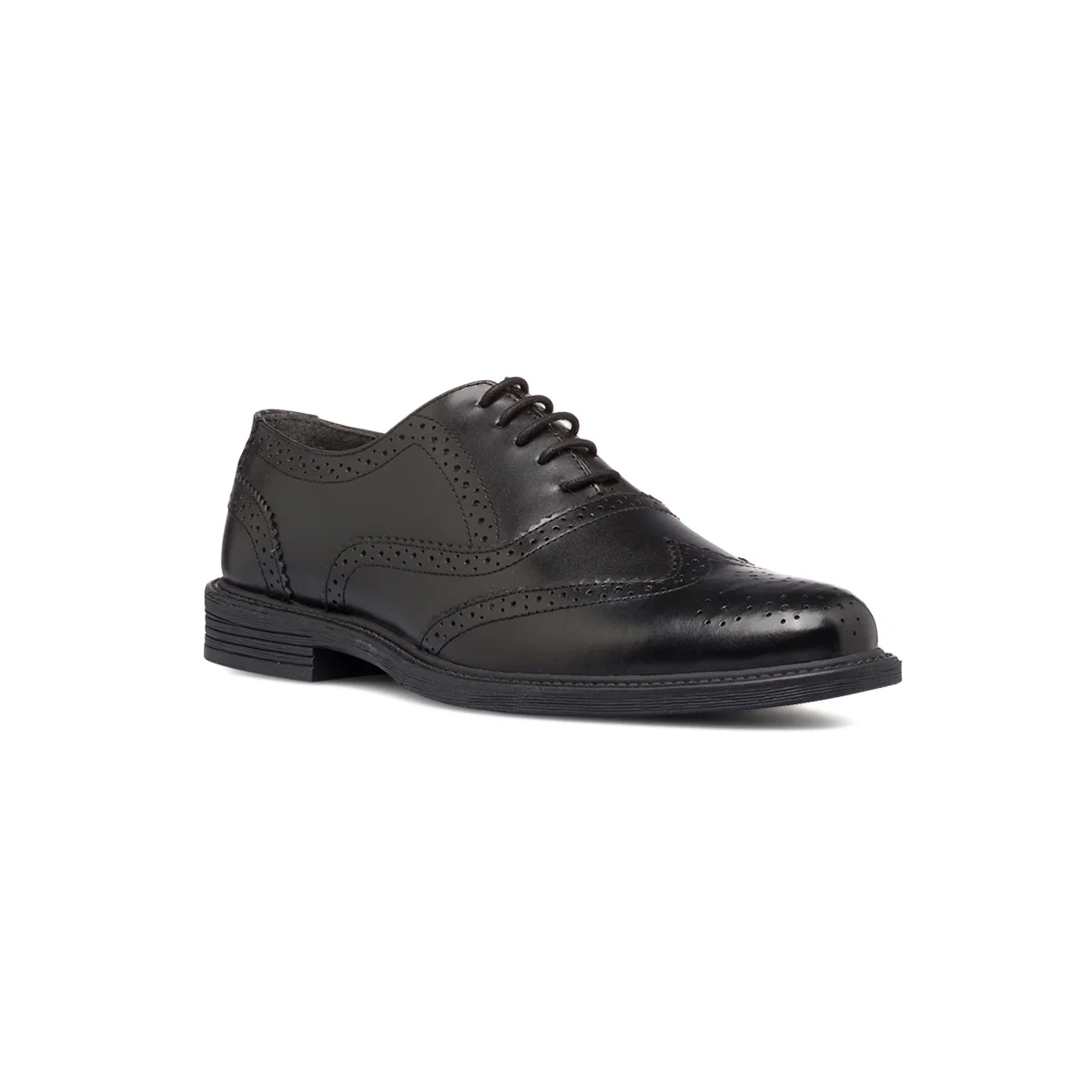 Stringate nere in pelle da uomo con allacciatura Oxford e dettagli brogue La Cuoieria - Image 2