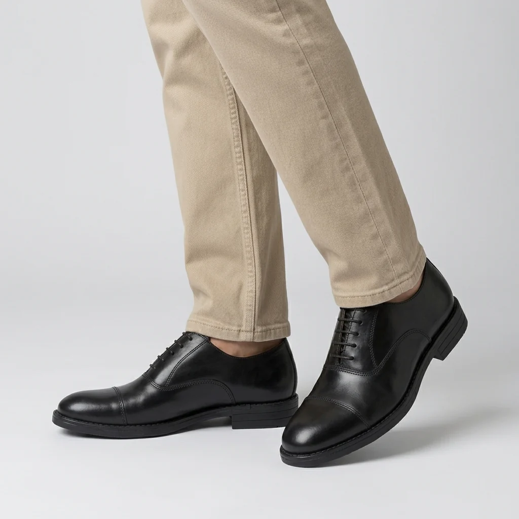 Stringate Oxford nere da Uomo in morbida pelle Primopiano