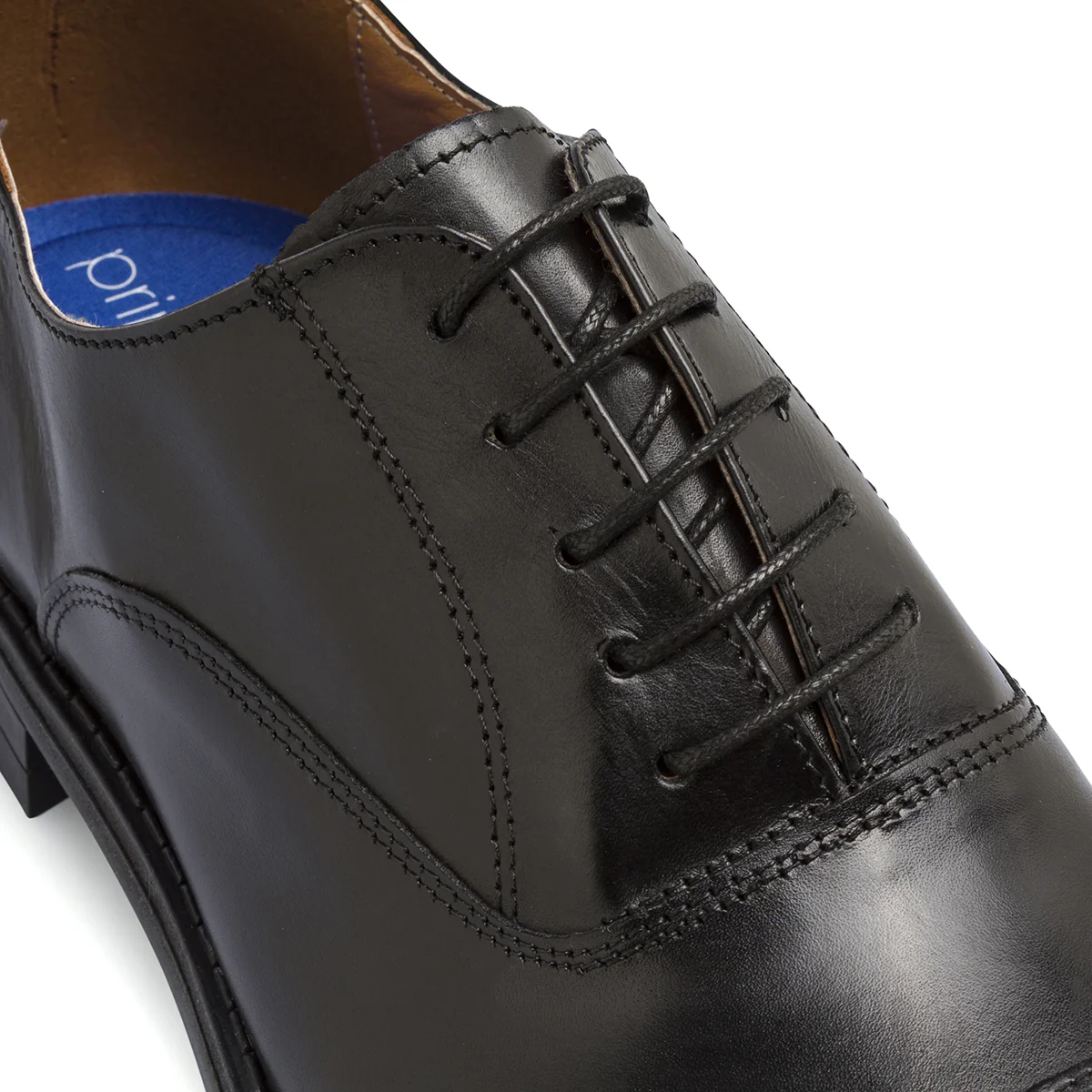 Stringate Oxford nere da Uomo in morbida pelle Primopiano - Image 6