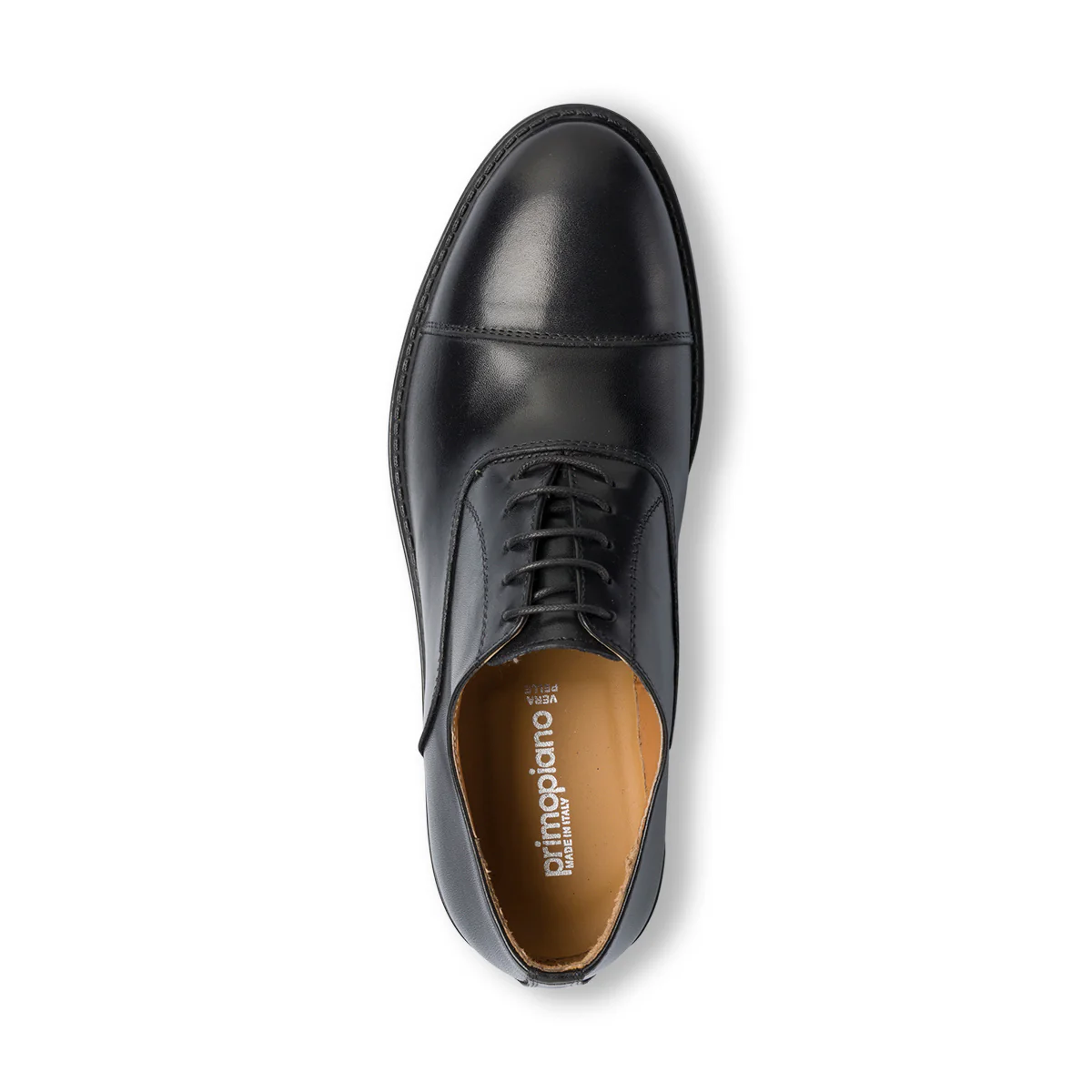 Stringate oxford nere in pelle da uomo Primopiano - Image 4