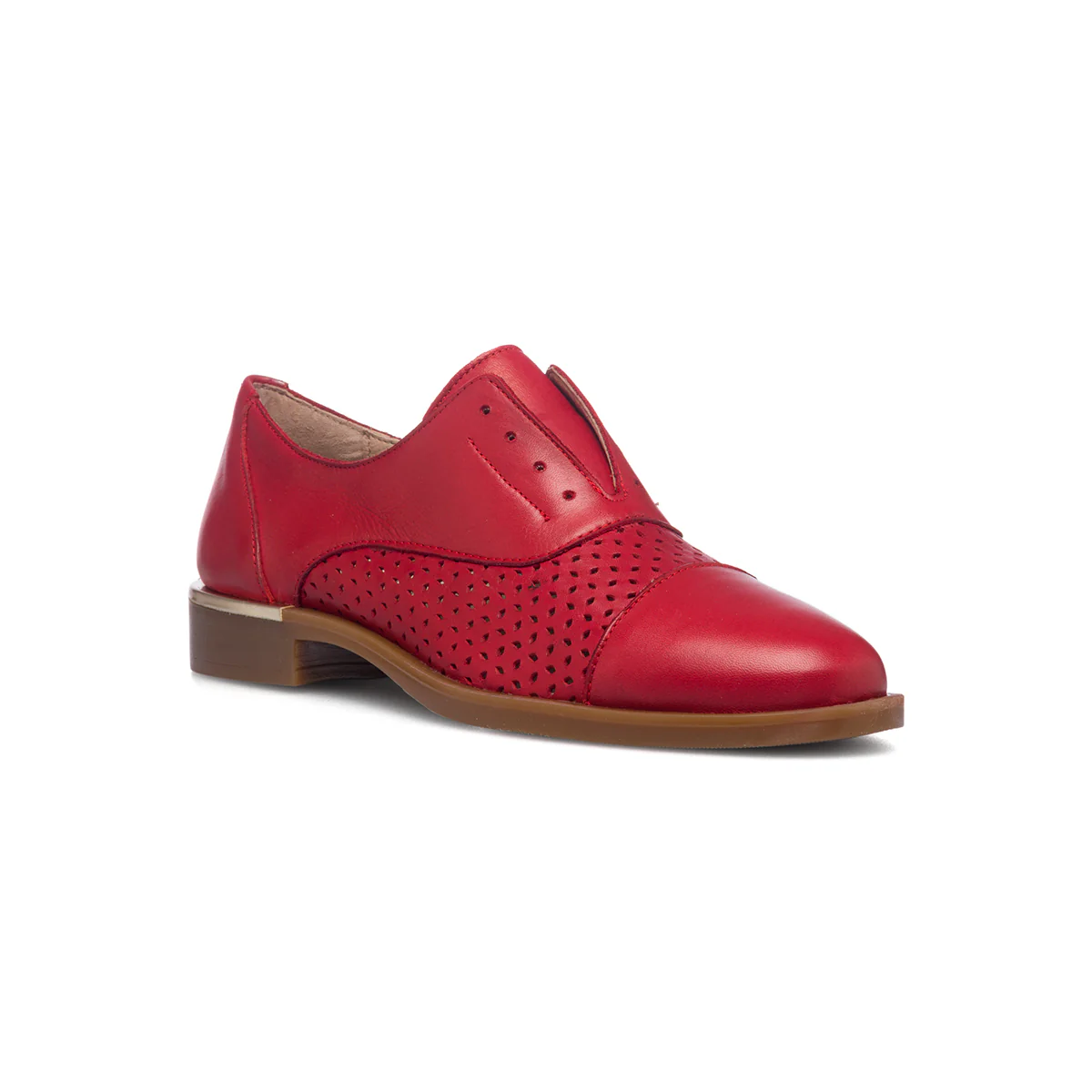 Stringate senza lacci rosse da donna in pelle P Essentials - Image 2